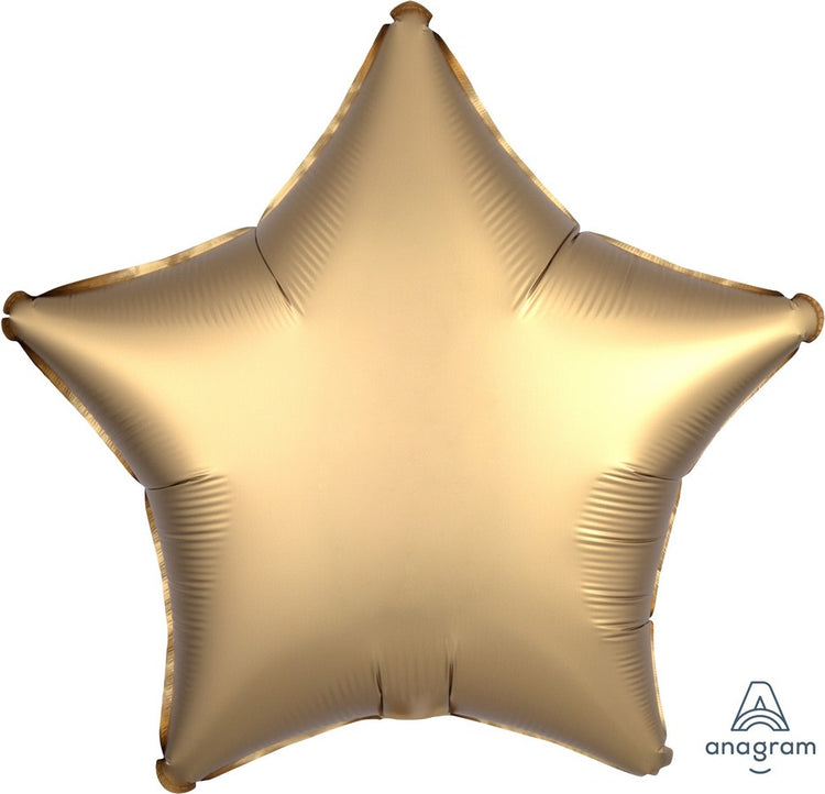 Gold Satin 45cm Star Balloon