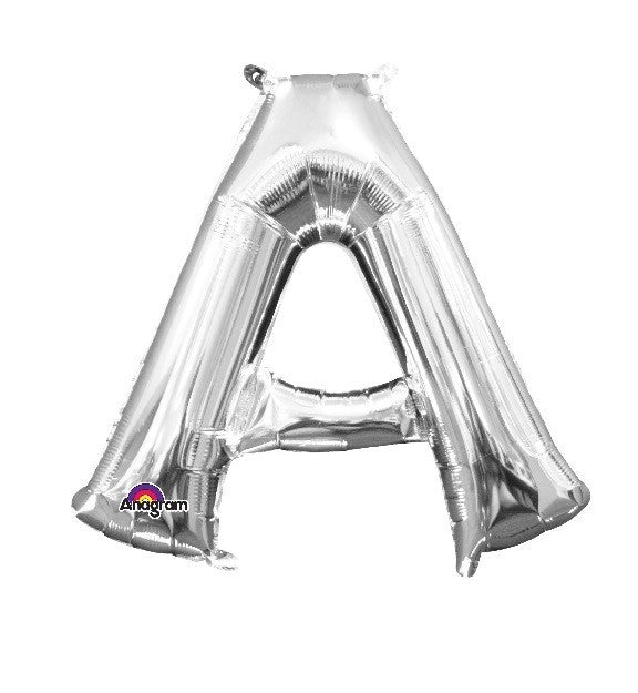 Silver 40cm Letter A Balloon