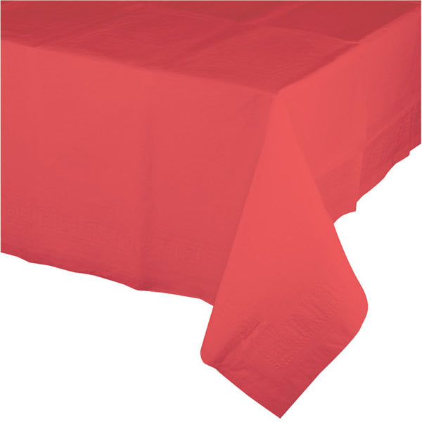 Coral Tablecover Plastic 137cm x 274cm