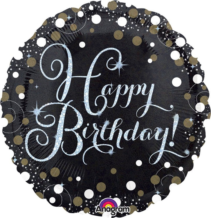 45cm Standard Holographic Sparkling Birthday S55