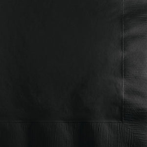 Black Velvet Beverage Napkins Pack of 50