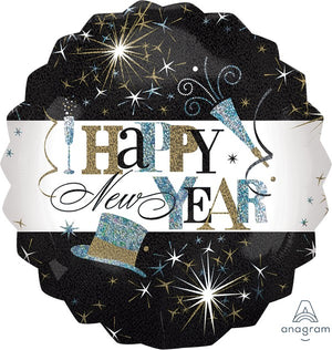 Jumbo Shape Happy New Year Elegant Celebrate P40