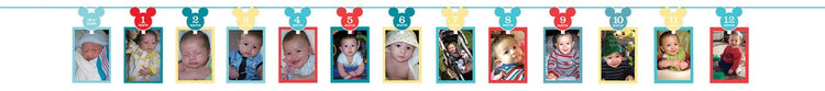 Disney Mickey Fun to be One Photo Garland