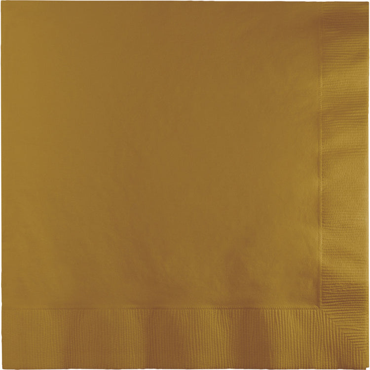 Glittering Gold Beverage Napkins Pack of 50