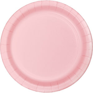 Classic Pink Round Paper Plate 17cm Pack of 24