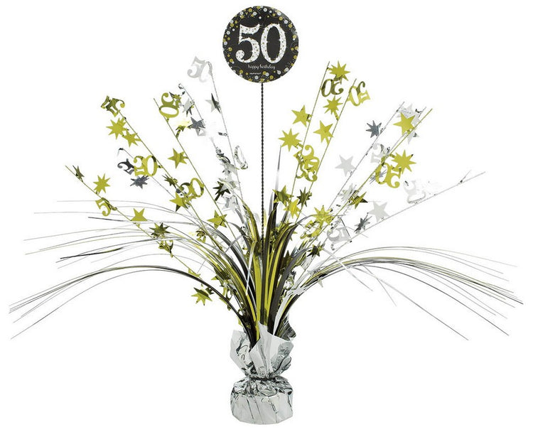 50th Sparkling Celebration Spray Centrepiece