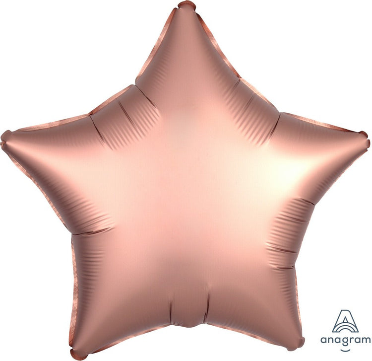 Rose Copper Satin 45cm Star Balloon