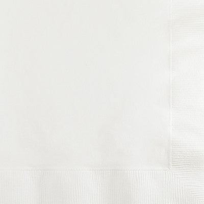 White Beverage Napkins Pack of 50