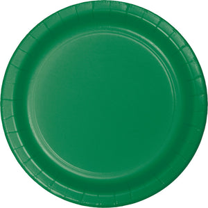 Emerald Green Round Paper Plate 22cm Pack of 24