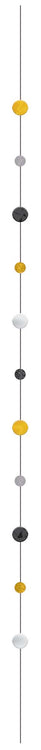 Balloon Fun Strings Black, Silver & Gold