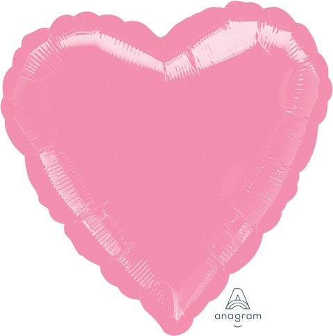 45cm Standard Heart HX Metallic Pink S15