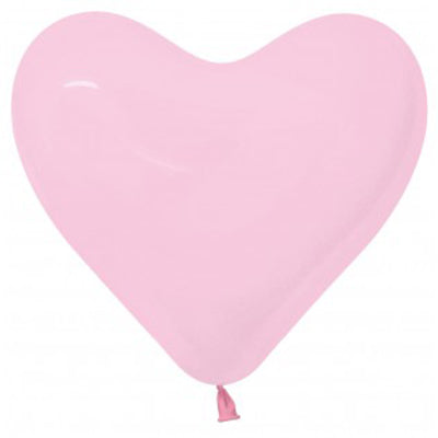 Sempertex 28cm Hearts Fashion Pink Latex Balloons 009, 12PK Pack of 12